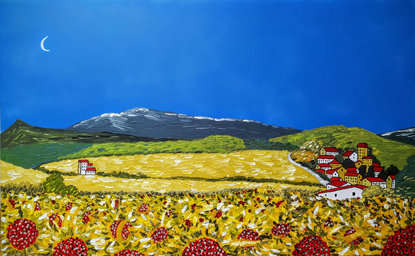 생의 언덕, 캔버스에 아크릴, 117cm x 73cm, 50호, 2016