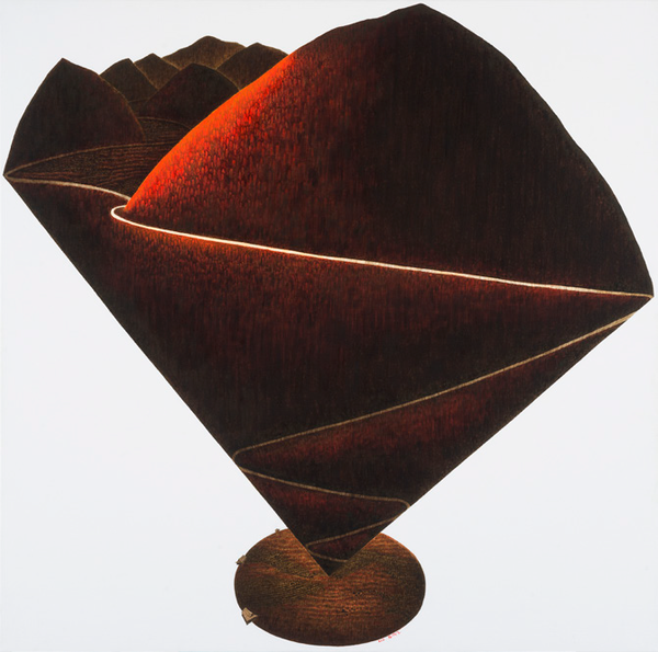 회상-그 속에서 바라본 하늘마을I, 100x100cm, 2015