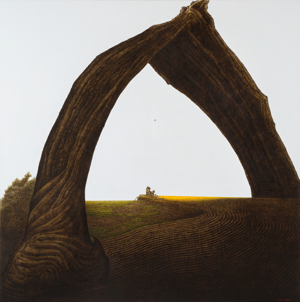 회상I, 캔버스에 유채, 100x100cm, 2016