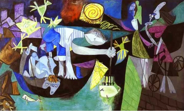 앙티브에서의 밤낚시 -피카소