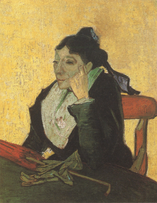 LArlesienne Madame Ginoux with Gloves and Umbrella Arles(반고흐, 1888)