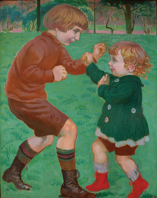 Maurice Denis / La Boxe / 1918 / Huile sur carton / 83.3 x 69cm / Collection particulière / Catalogue raisonné Maurice Denis / Photo © Olivier Goulet