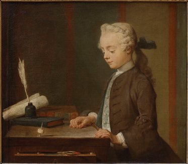 Jean-Baptiste Siméon Chardin / L’Enfant au toton 1738 / Huile sur toile / 67 x 76cm / Acquis en 1907 / Paris, musée du Louvre, Département des Peintures / Photo © Musée du Louvre, Dist. RMN-Grand Palais / Angèle Dequier