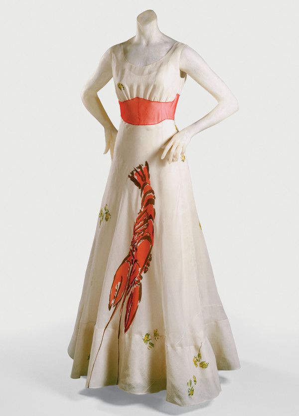 schiaparelli dali womans dinner dress 1937