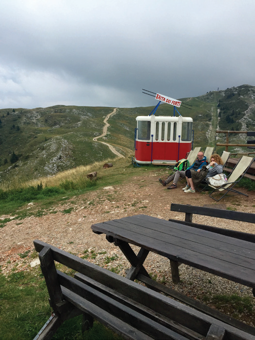 몬테 발도 정상 풍경