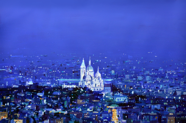 Vue de la Montmartre, 121.5×80cm, acrylic on paper, 2015