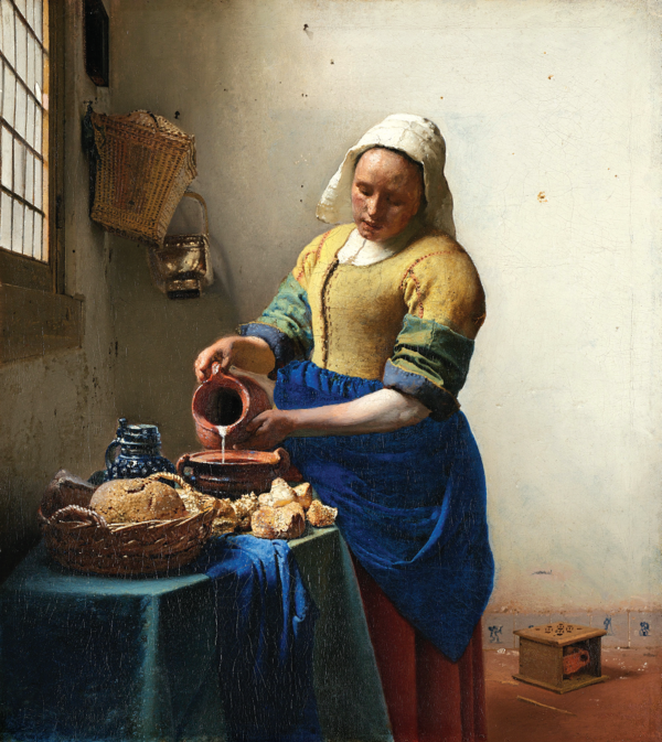 Johannes Vermeer,The Milkmaid, c. 1658