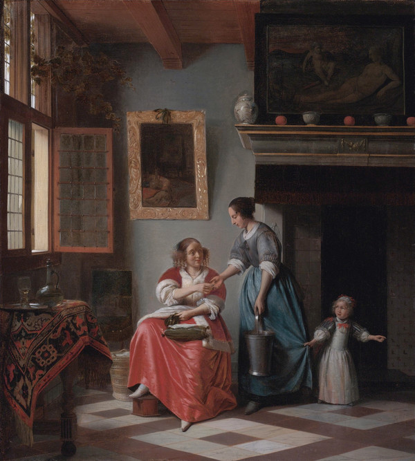 Pieter_de_Hooch_Woman hands over money to her servant 1670