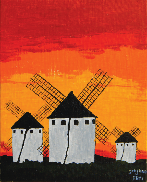 그곳에서 시간이 멈추다 27cm×23cm Acrylic on canvas 2012