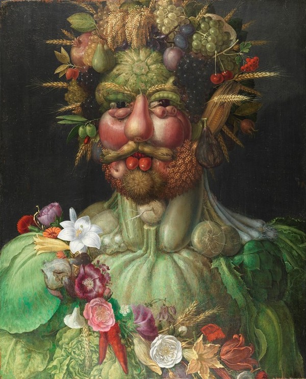 Mannerism- Giuseppe Arcimboldo- Rodolfo II Vertumno (1590), Stoccolma, Skoklosters Slott, Styrelsen