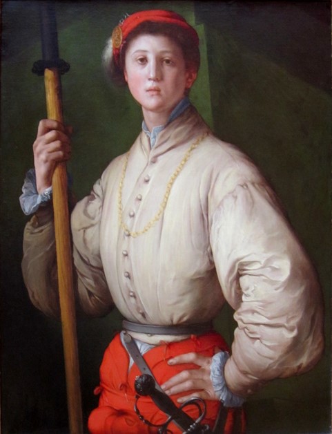 Jacopo Pontormo – Halberdier- 1530-  Getty museum – Los Angeles