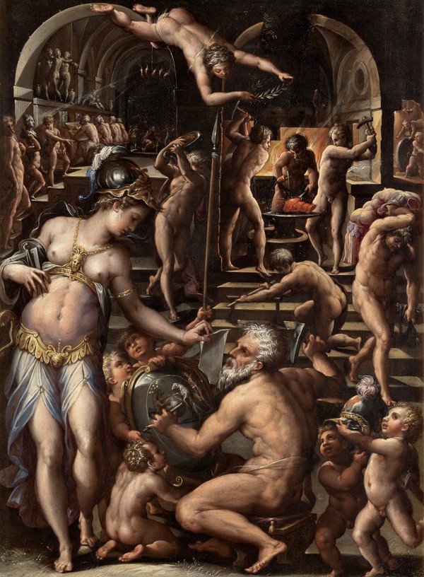 Mannerism- Giorgio Vasari- The Forge of Vulcan- 1564- Gallery Uffizi- Florence - Italy