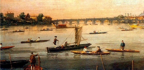 Canaletto- View of Thames River from the Somerset House- 1755- Private Collection