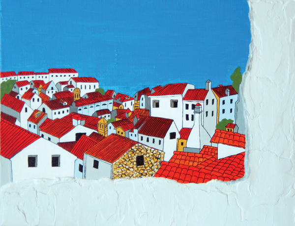 그녀가 떠난 바다, 캔버스에 아크릴, 41cm x 32cm, 2012