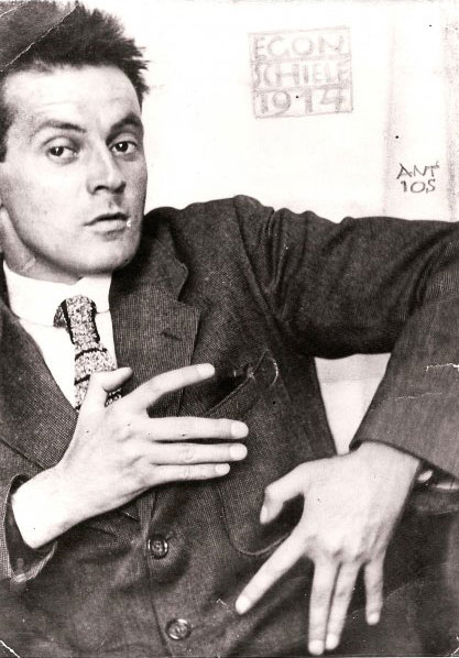 photograph of Egon Schiele, 1914