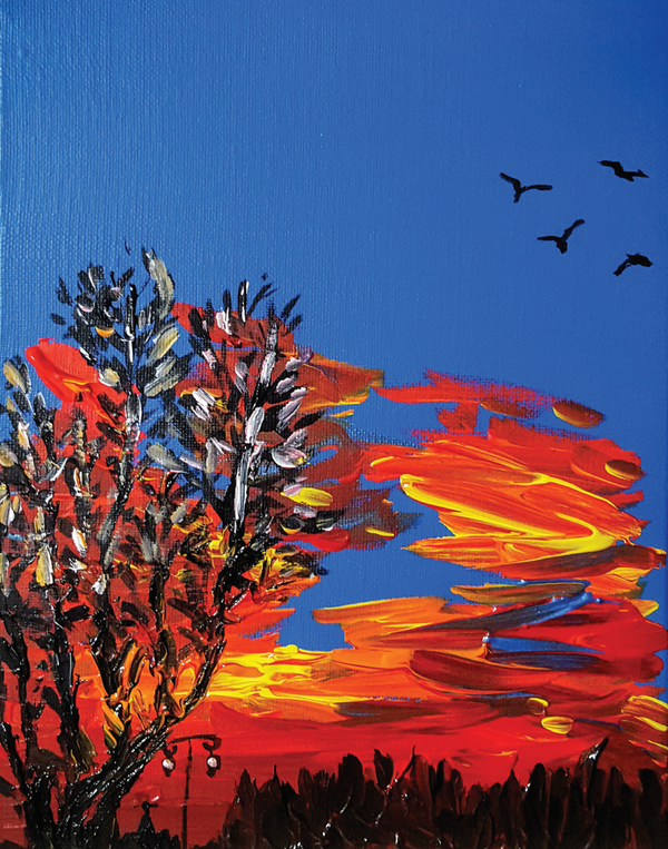 그 해 겨울나무 / 캔버스에 아크릴 / 19cm x 23cm. 2호 / 2015