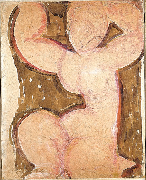 분홍 여인상 기둥