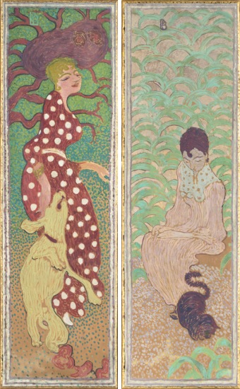 정원의 여인들 1890~1891패널에 템페라 160 × 48 cm© RMN-Grand Palais (Musée d’Orsay)/ Hervé Lewandowski© ADAGP Paris 2015