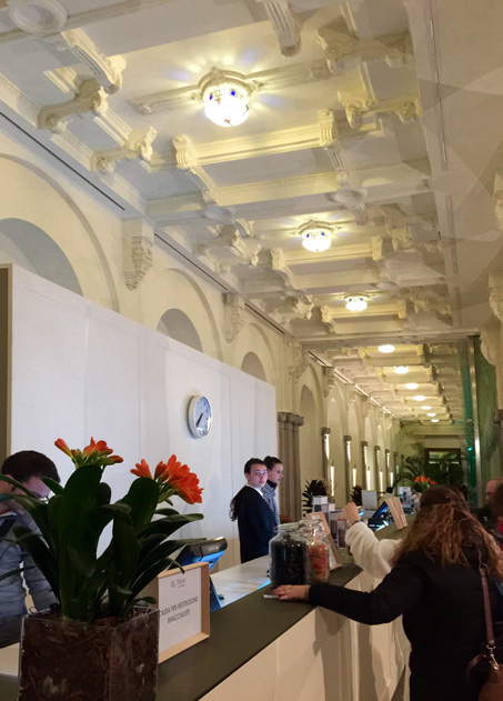 산 펠레그리노 온천장 리셉션