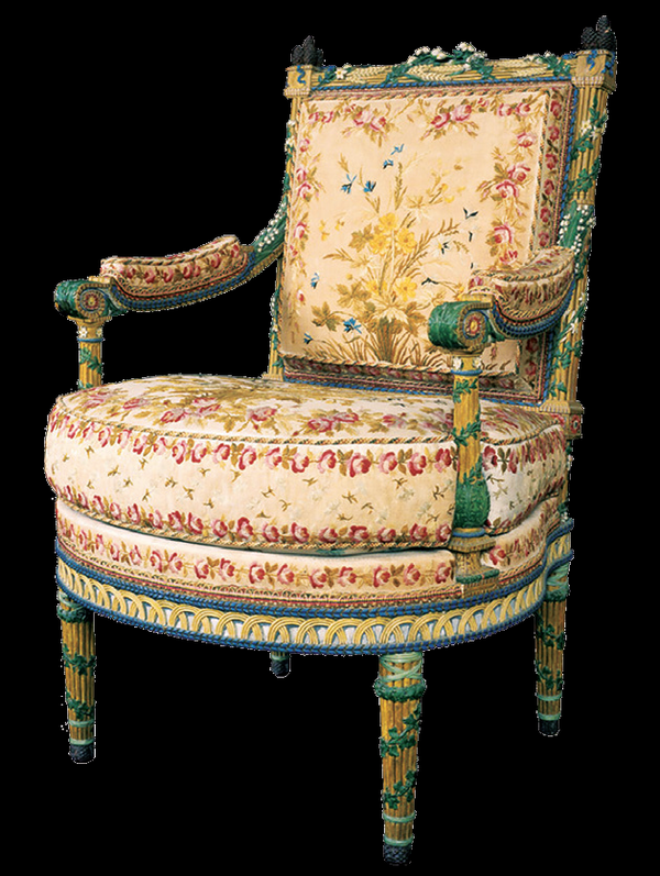 Georges Jacob, Fauteuil « à la reine » du mobilier « aux épis », © CHÂTEAU DE VERSAILLES, DIST. RMN © JM MANAÏ