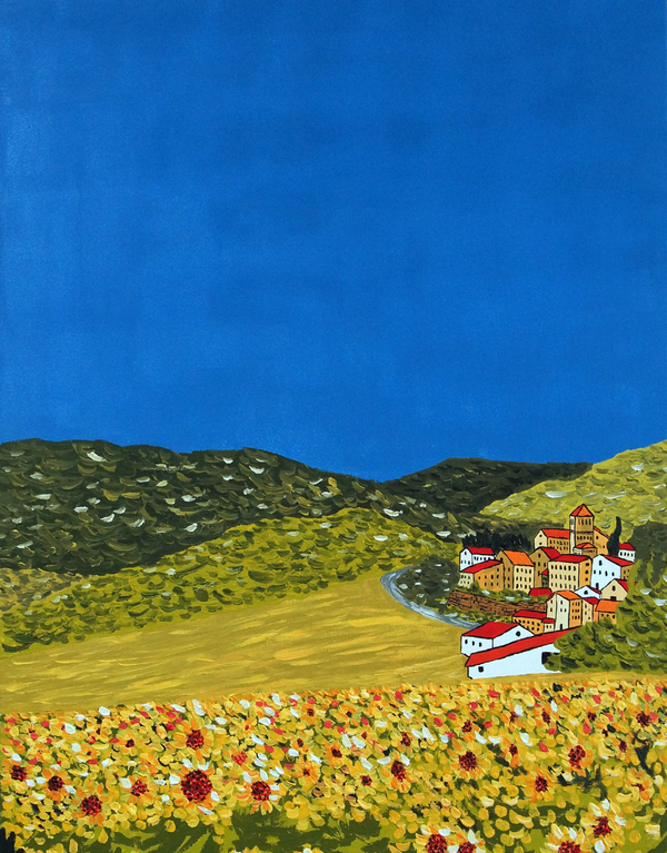 길 위에서 08, 캔버스에 아크릴, 80cm x 117cm, 50호, 2015