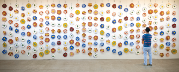 이수예, 연화장세계1, 혼합채색, 297×798cm, 2014