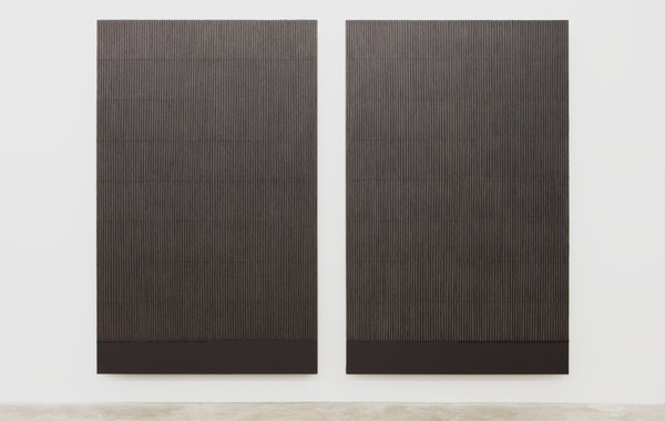 파리 패로탱 갤러리 '박서보 Ecriture 展' 전시장 내부 Photo : Claire Dorn, Courtesy Galerie Perrotin