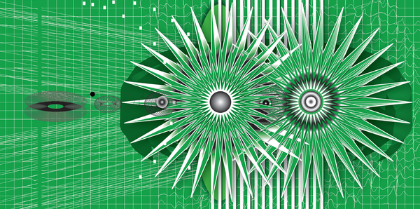 차보리, 빛을 땋다, Pigment printed on canvas, 95x195cm, 2014