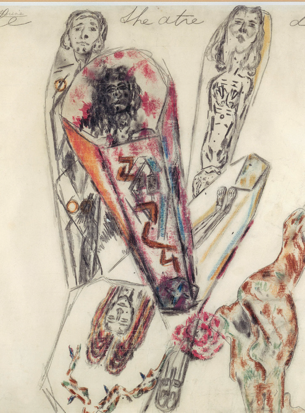 Antonin Artaud Le théâtre de la cruauté, 1946 © Centre Pompidou, MNAM-CCI,Dist. RMN-Grand Palais / Jacques Faujour © ADAGP, Paris 2014