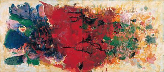 광상곡, 캔버스에 혼합재료, 169×368cm