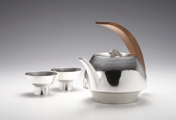 강웅기, Bamboo Ⅳ , kettle & goblets for rice wine, 2007