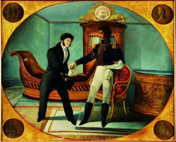 Charles X 샤를 10세와 가구디자이너 프랑수아 보드리, 1827