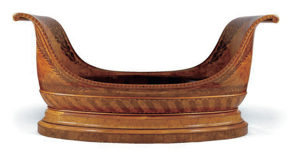 LIT EN NACELLE, FRANÇOIS BAUDRY 타원형 침대, 프랑수아 보드리 © Musée des Arts décoratifs, Paris