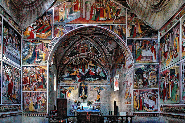 The famous “Capella Sistina from Alpes” – Giovanni Canavesio – 1492