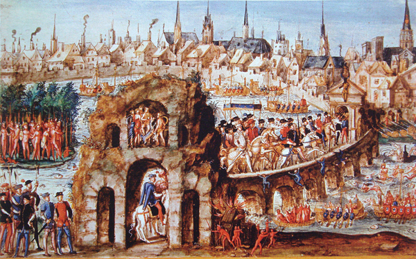 Brazilian ball for Henry II in Rouen October 1, 작자미상(1550)