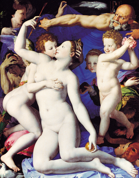 브론치노, 미와 사랑의 알레고리, 1540~50년경, 나무에 유채, 146x116cm, 런던 내셔널 갤러리