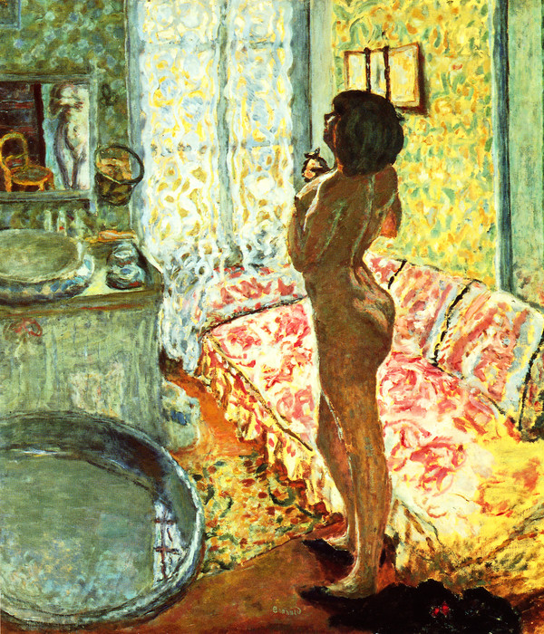 보나르, 빛을 받는 누드, 1908, 캔버스에 유채, 124.5x109cm, 브뤼셀 왕립 미술관