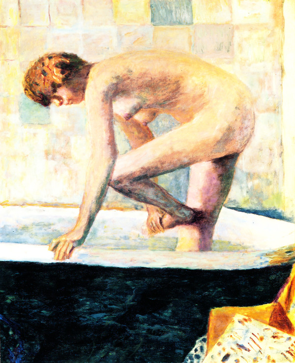 보나르, 욕조의 분홍 누드, 1924년경, 캔버스에 유채, 106x96cm, 개인 소장