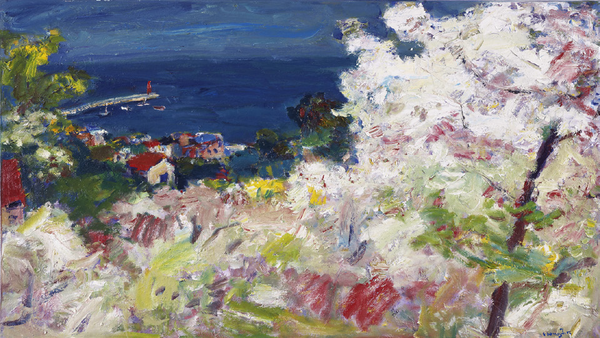 연화리의봄, 112x194cm, oil on canvas, 2010