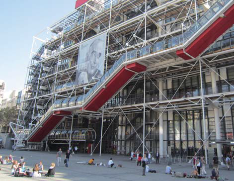 파리퐁피두 미술관 외관