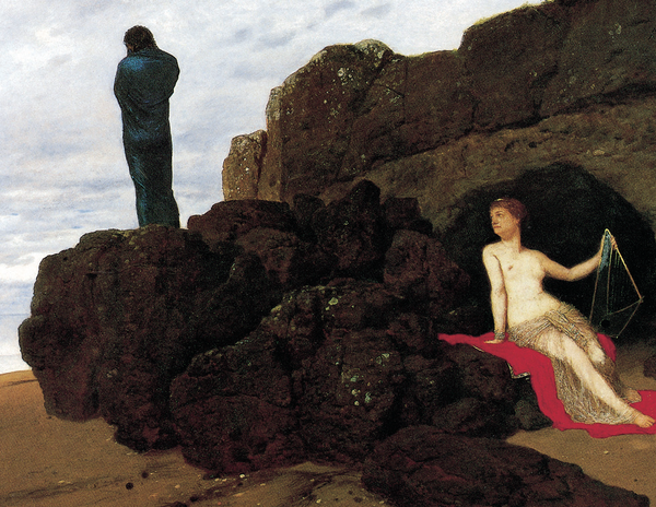 ​뵈클린, 오디세우스와 칼립소, 1883, 유화, 바젤 미술관​