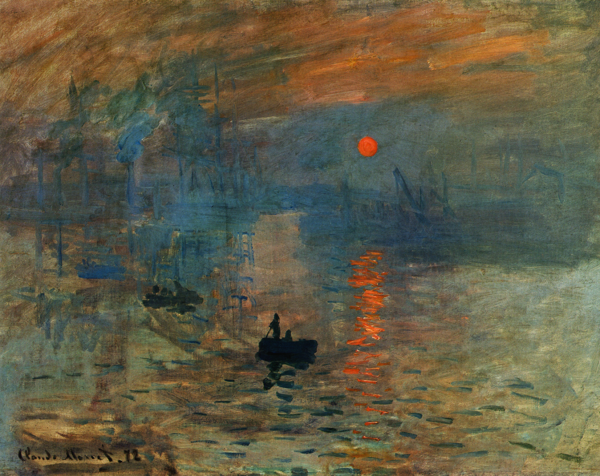 모네 해돋이, 1873, 유화, 파리 마르모탕미술관