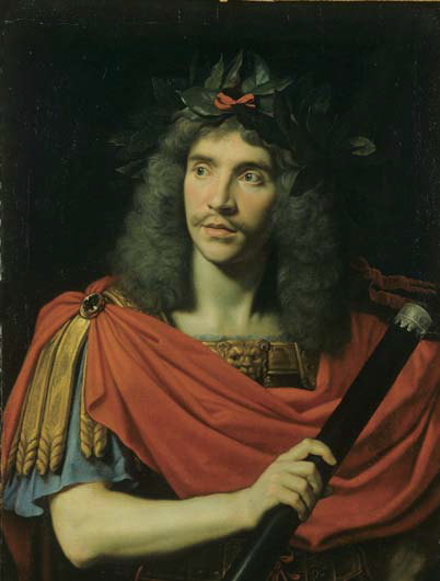 세자르 역의 몰리에르 초상화 (코르네유의 폼페이우스의 죽음), 니꼴라 미냐르