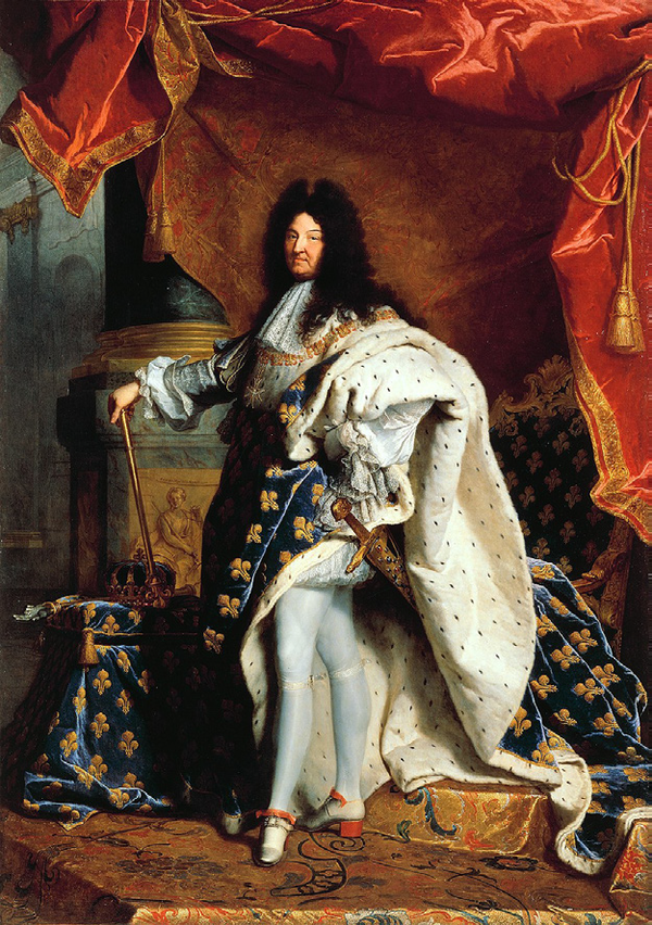 Hyacinthe Rigaud – Portrait of Luis XIV of France1701- Louvre - Paris