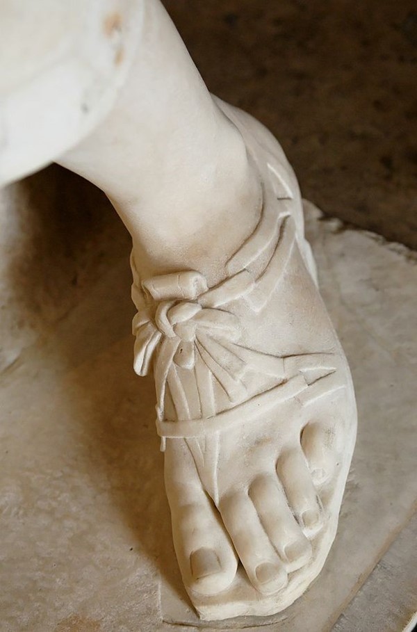 Roman Sculpture- sandal- Museum Archeologico- Roma- Italy
