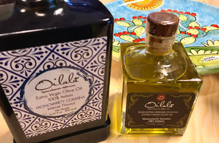 Extra virgin olive oil extracted from Coratina olive trees