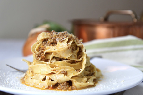 Tagliatelle with Bologna ragù sauce