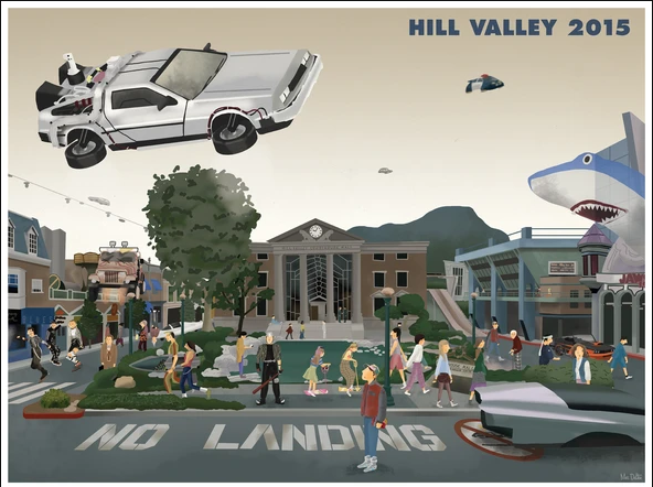Hill Valley,  Inspired by Back to the Future Part 2, 2015 Giclee print on archival paper 122x91.5cm