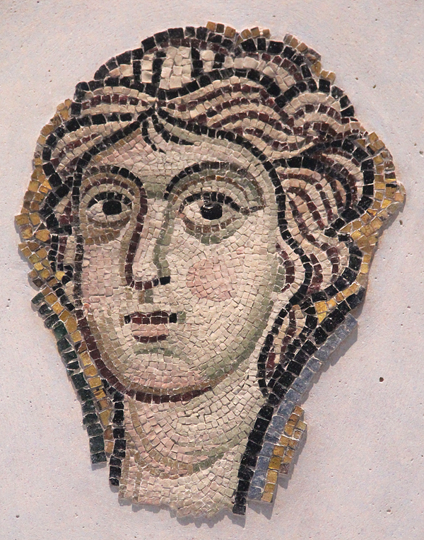 Torcello - Angel head from a mosaic of the Last Judgement – 1050 A.D.- Musee de Louvre- Paris
