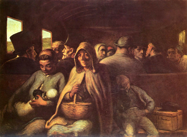 The Third-Class Carriage(Honoré Daumier)_1862